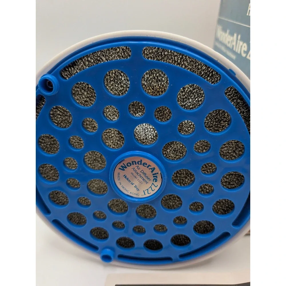 Vtg Helen of Troy WonderAire 2221 Hair Dryer Air Diffuser Attachment Blue volume